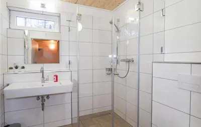 Ein Badezimmer in der Unterkunft Ferienpark Wolfsschlucht