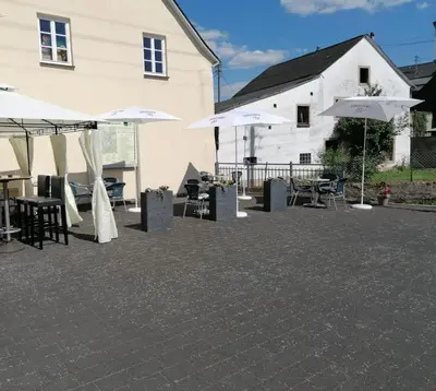 Das Gebäude in dem sich die Ferienwohnung befindet