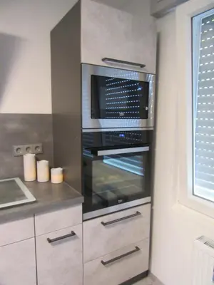 Küche/Küchenzeile in der Unterkunft Ferienhaus Leopold mit Burgblick an der Mosel