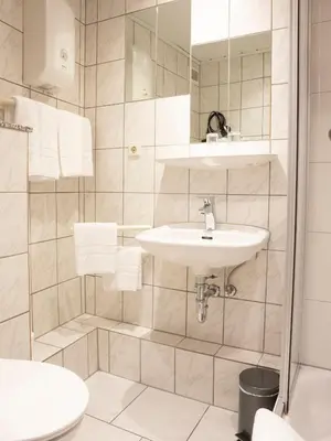 Ein Badezimmer in der Unterkunft Mittelrhein Pension