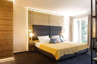 Ein Bett oder Betten in einem Zimmer der Unterkunft Hotel Wilhelmshöhe Auderath