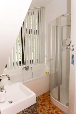 Ein Badezimmer in der Unterkunft Hotel und Landgasthof Zum Bockshahn