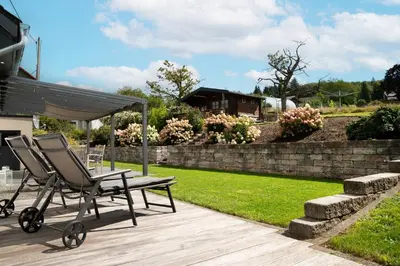 Ein Garten an der Unterkunft Ferienhaus Traumzeit