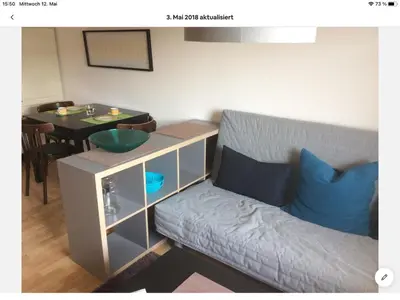 Ein Sitzbereich in der Unterkunft Fewo Moselblick