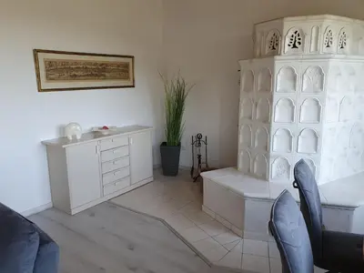 Ein Sitzbereich in der Unterkunft Ferienwohnung Schlossblick Bad Breisig