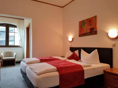 Ein Bett oder Betten in einem Zimmer der Unterkunft Landgasthof Zur Post