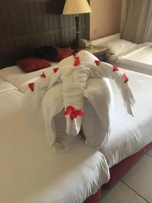 Ein Bett oder Betten in einem Zimmer der Unterkunft Landgasthaus Alter Posthof