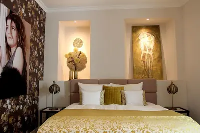 Ein Bett oder Betten in einem Zimmer der Unterkunft MOSELROMANCE - Luxusapartment - große Terrasse - ruhige Lage