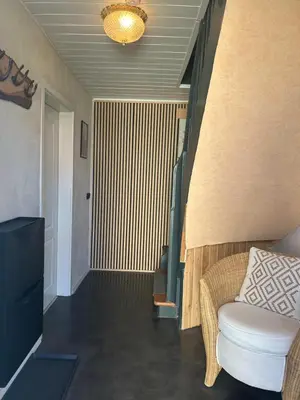 Ein Sitzbereich in der Unterkunft Bonnys Ferienwohnung