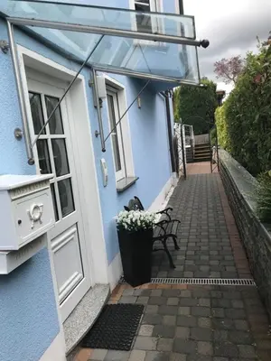 Ein Balkon oder eine Terrasse in der Unterkunft Blue House Mosel