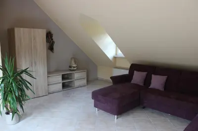 Ein Sitzbereich in der Unterkunft Landhaus Monika