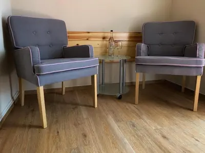 Ein Sitzbereich in der Unterkunft Augusta Trarbach