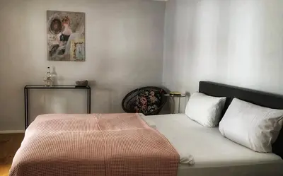 Ein Bett oder Betten in einem Zimmer der Unterkunft Augusta Trarbach