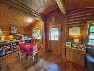 Küche/Küchenzeile in der Unterkunft Chalet Birdieferienhaus by Interhome