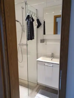Ein Badezimmer in der Unterkunft Mosel-Ina
