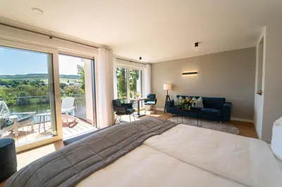Ein Bett oder Betten in einem Zimmer der Unterkunft Hotel Zur Traube