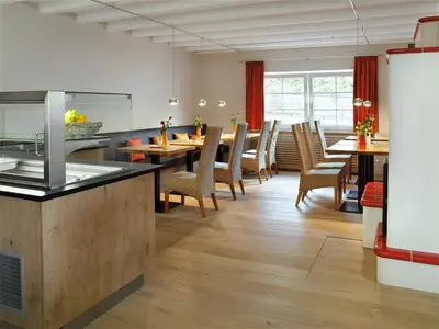 Küche/Küchenzeile in der Unterkunft Merker's Hotel & Restaurant Bostalsee