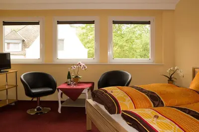 Ein Sitzbereich in der Unterkunft Hotel Arns