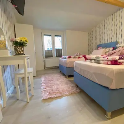 Ein Bett oder Betten in einem Zimmer der Unterkunft Gasthaus zum Fürstenberg