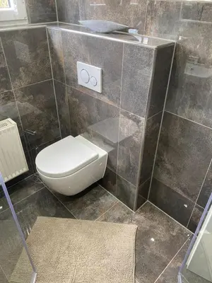 Ein Badezimmer in der Unterkunft Erica Ferienwohnung auf dem Traumpfad