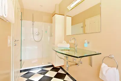 Ein Badezimmer in der Unterkunft Hotel Weinberg-Schlößchen