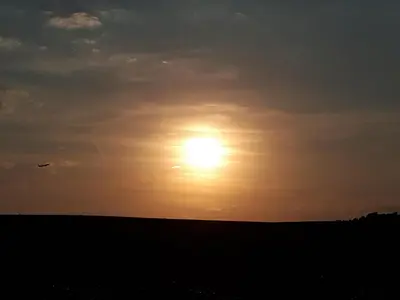 Blick auf den Sonnenuntergang/Sonnenaufgang von des Ferienhauses aus oder aus der Nähe