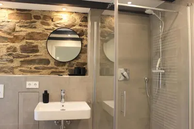 Ein Badezimmer in der Unterkunft Ferienapartment Rebwinkel
