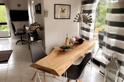 TV/Unterhaltungsangebot in der Unterkunft Ferienwohnung Naheblick
