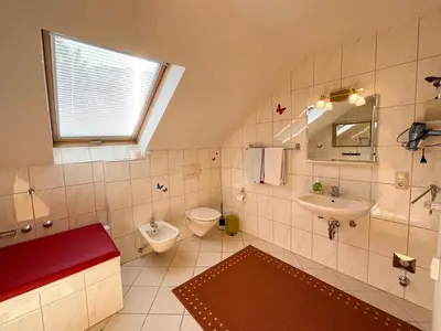 Ein Badezimmer in der Unterkunft Ferienhaus Rivera