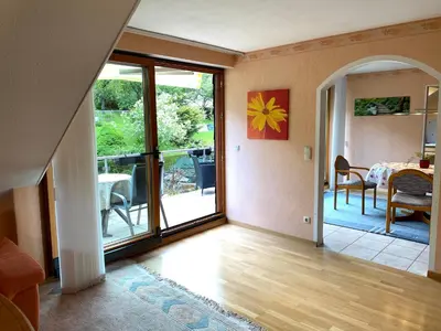 Ein Sitzbereich in der Unterkunft Ferienhaus Rivera