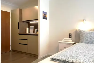 Küche/Küchenzeile in der Unterkunft S.F.C. Apartments