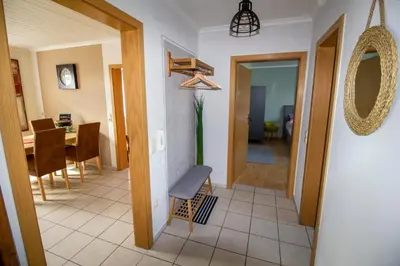 Ein Sitzbereich in der Unterkunft Ferienwohnung Miss Sophie
