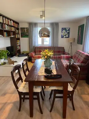 Ein Sitzbereich in der Unterkunft Katrin-Cara Mia Ferienwohnung