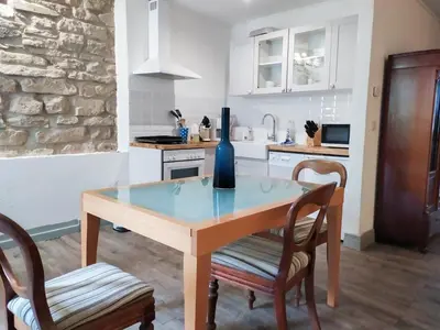 Küche/Küchenzeile in der Unterkunft Living-in-History: Meister Carl Apartment