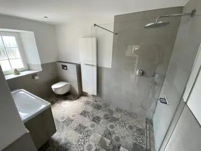 Ein Badezimmer in der Unterkunft Am Osterberg