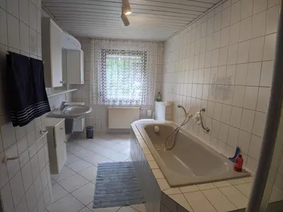 Ein Badezimmer in der Unterkunft Ferienwohnung Kerstin