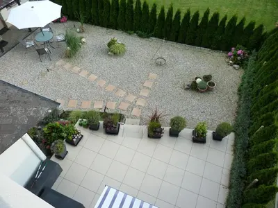 Ein Garten an der Unterkunft Ferienwohnung Hanna