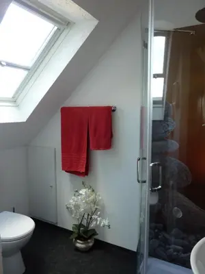 Ein Badezimmer in der Unterkunft Ferienwohnung Hanna