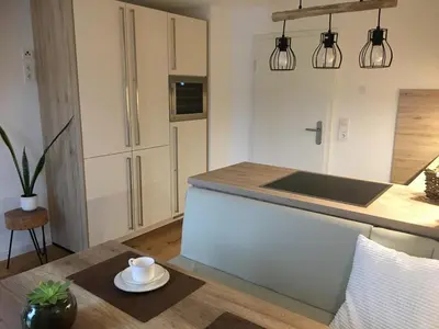 Küche/Küchenzeile in der Unterkunft Haus Weingarten