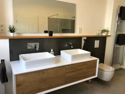 Ein Badezimmer in der Unterkunft MoselLiebe