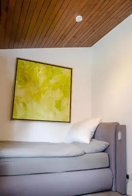 Ein Sitzbereich in der Unterkunft Eifel Cottage Biersdorf am See