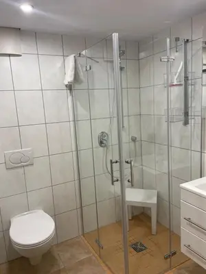 Ein Badezimmer in der Unterkunft Ferienwohnung Probst