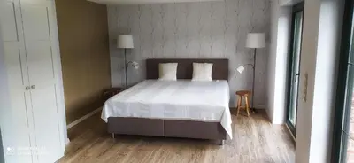 Ein Bett oder Betten in einem Zimmer der Unterkunft Ferienwohnung Probst