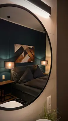 Ein Sitzbereich in der Unterkunft H-85 SUITES - BRIGHT Collection