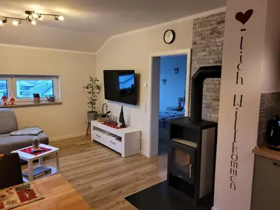 TV/Unterhaltungsangebot in der Unterkunft Beim Eifelfranken