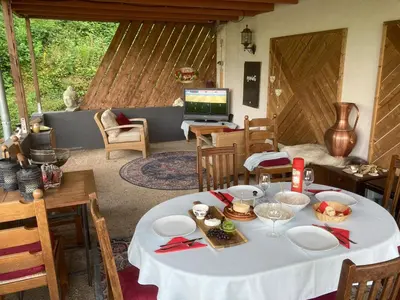 Ein Sitzbereich in der Unterkunft B&B Villa Altero