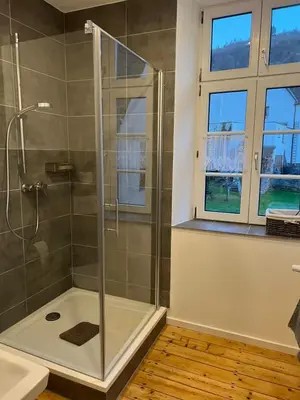 Ein Badezimmer in der Unterkunft Weingut Gästehaus Bach