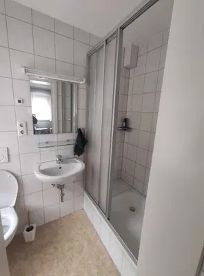 Ein Badezimmer in der Unterkunft Gasthaus L&A Kunz