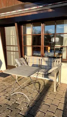 Ein Balkon oder eine Terrasse in der Unterkunft Kleine Eifelperle Gönnersdorf