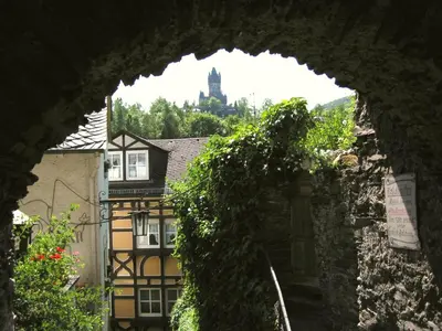 Ein Garten an der Unterkunft Appartement Moselblick